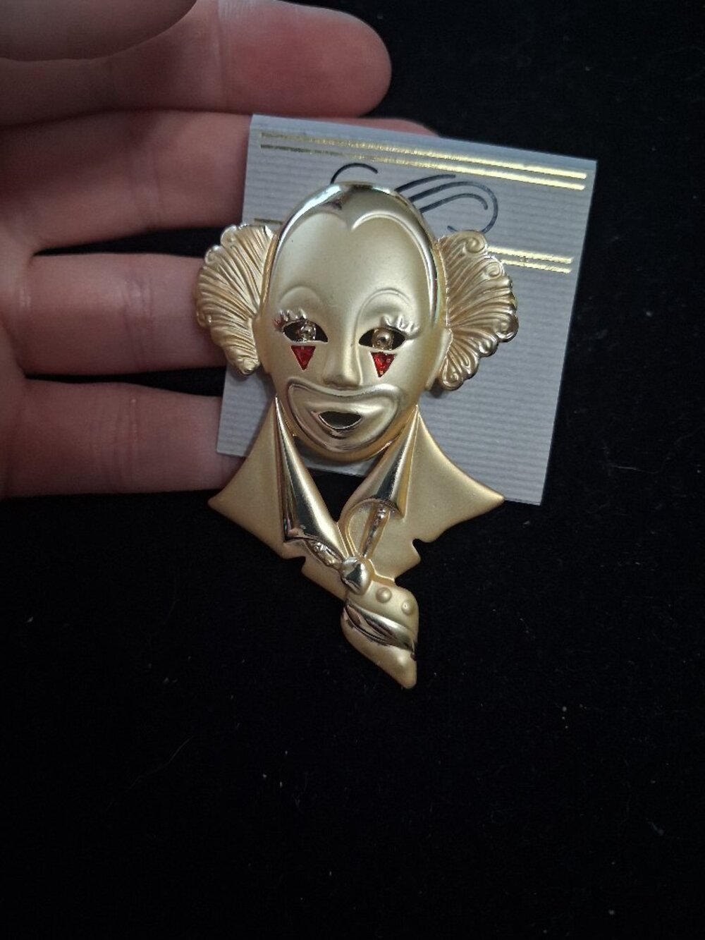 Clown brooch